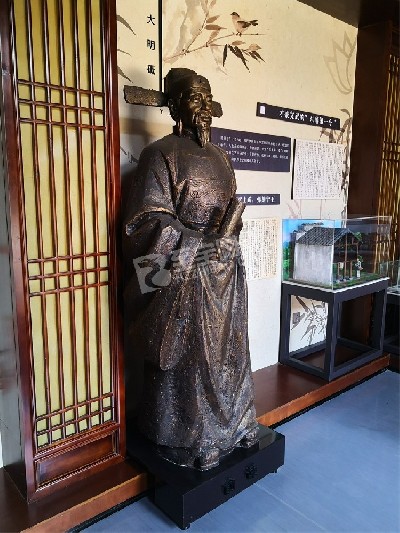 古代历史人物雕像玻璃钢仿黄铜玻璃钢仿铸铜雕塑设计定制